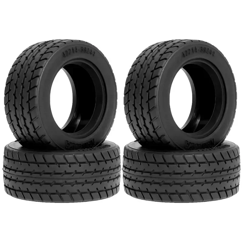 Tamiya 60D Super Radial RC Hard Tires 2PCS/4PCS for 1/10 Tamiya M-Chassis | Direct Fit Meijiaxin 1/14 Rally Car Universal #50684