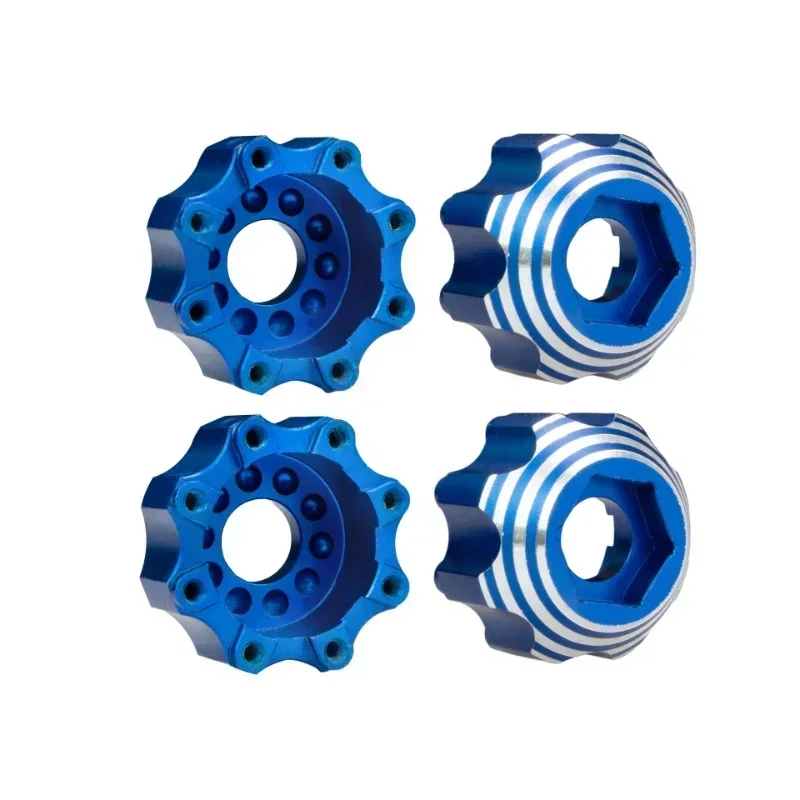 Adaptador sextavado de roda de metal, 4 unidades, 3.8 "8x32 to17mm pro635300 para 1/8 3.8 polegadas pl prinoline series roda pneu peças de atualização