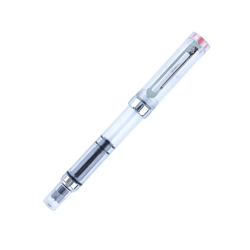 Lanbitou 3059 Piston Fountain Pen EF/F Nib Plastic Ink Pen Silver Clip Business PK JINHAO Stationery Office School Supplies