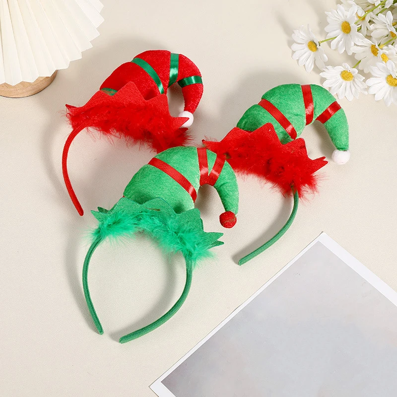 1 pçs criativo nova atmosfera de natal festa bandana fontes de festa natal decorativo acessórios para o cabelo para mulher crianças