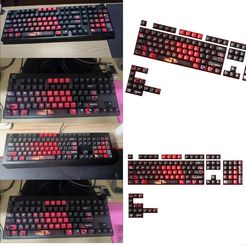 

CORA 119 Backlit Game Theme Heat Sublimation Keycaps Enhancing Backlighting and Visual Appeal For Mechanical Keyboards