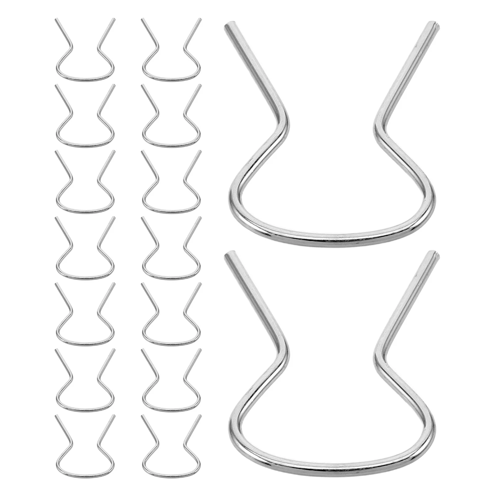 

100pcs Car Door Glass Lifter Retainer Clips Steel U-Type Handle Crank Fasteners Window Regulator Repair Kit For Auto Door Panel