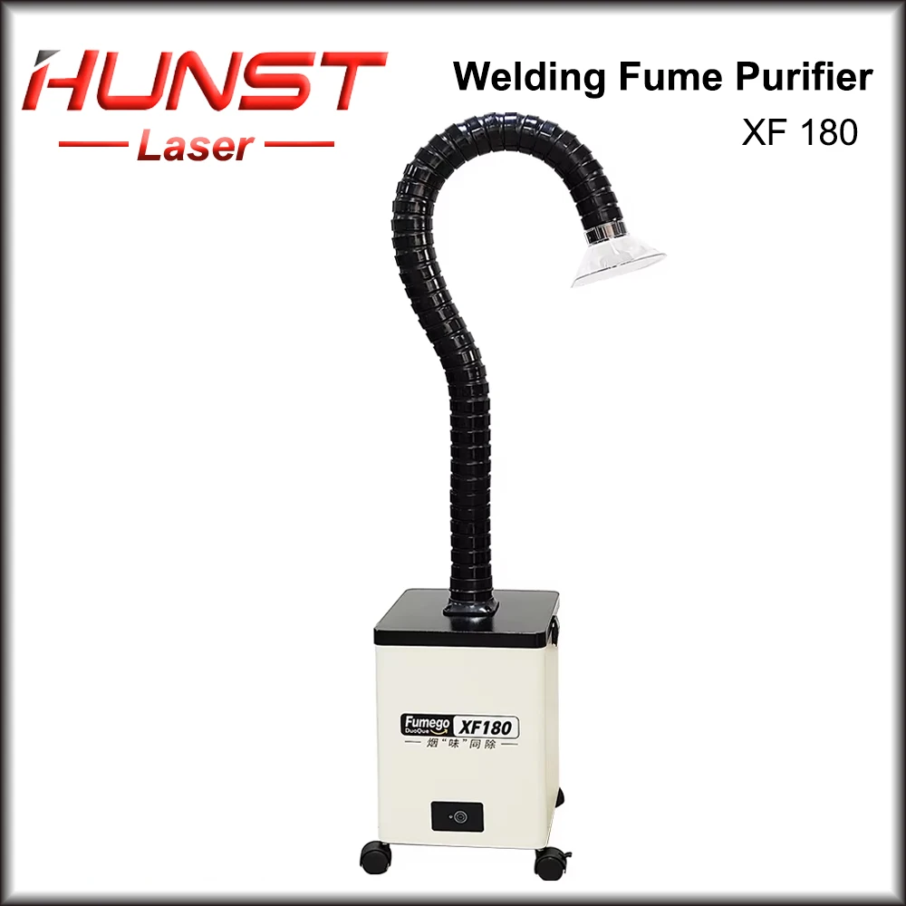 

HUNST XF180 Laser Fume Extractor Soldering Smoke Fume Absorber Purifier HEPA Dust Collector for Nail Salon,Beauty Dust Absorbin