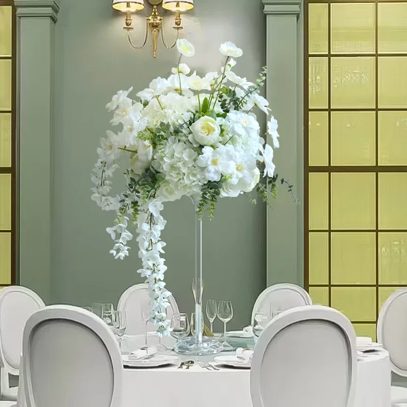 Wedding Main Table Flower Birthday Banquet Table Flower Simulation Light Luxury High-End Fake desktop