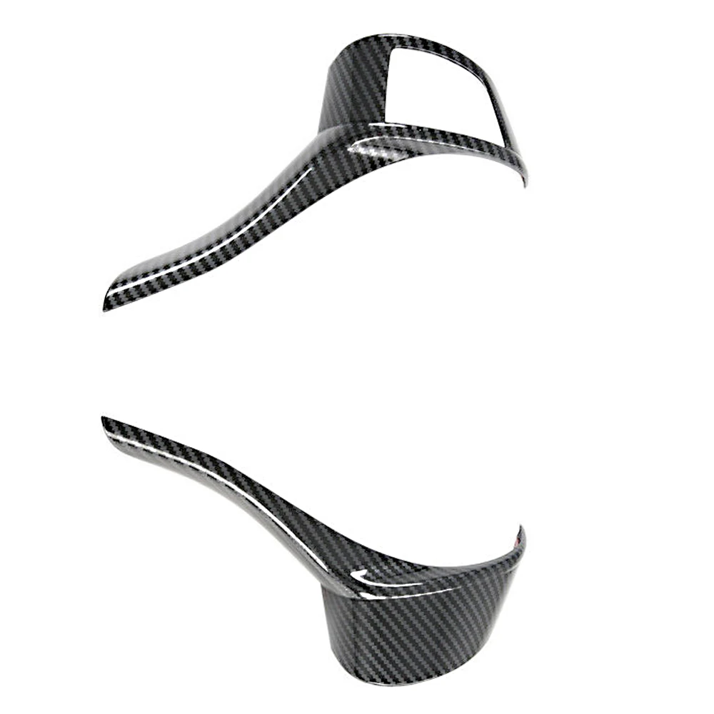 Inner Steering Wheel Strip Sticker Trim For Nissan Navara NP300 2019-2021 Carbon Fiber Style Car Styling Accessories
