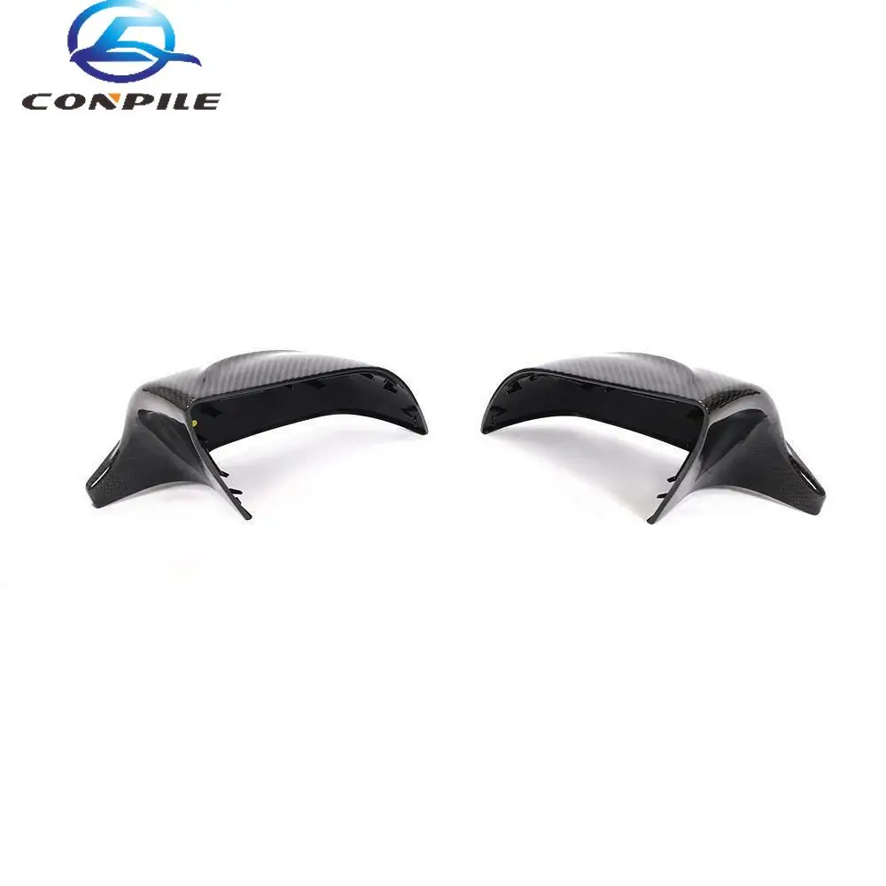 

For 17-20MODEL 3 Ox Horn Reversing Mirror Shell Carbon Fiber Water A Pair