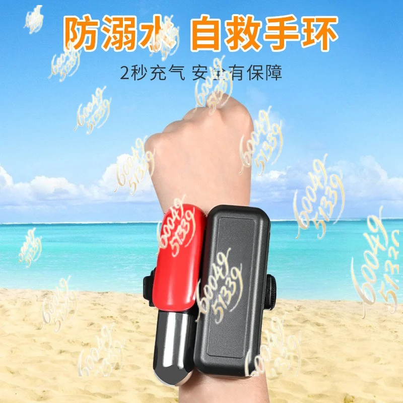 Brazalete Salvavidas Inflable Automático para Deportes al Aire Libre, Alta Flotabilidad, Anti-ahogamiento, Auto-rescate, para Natación, Pesca y Buceo