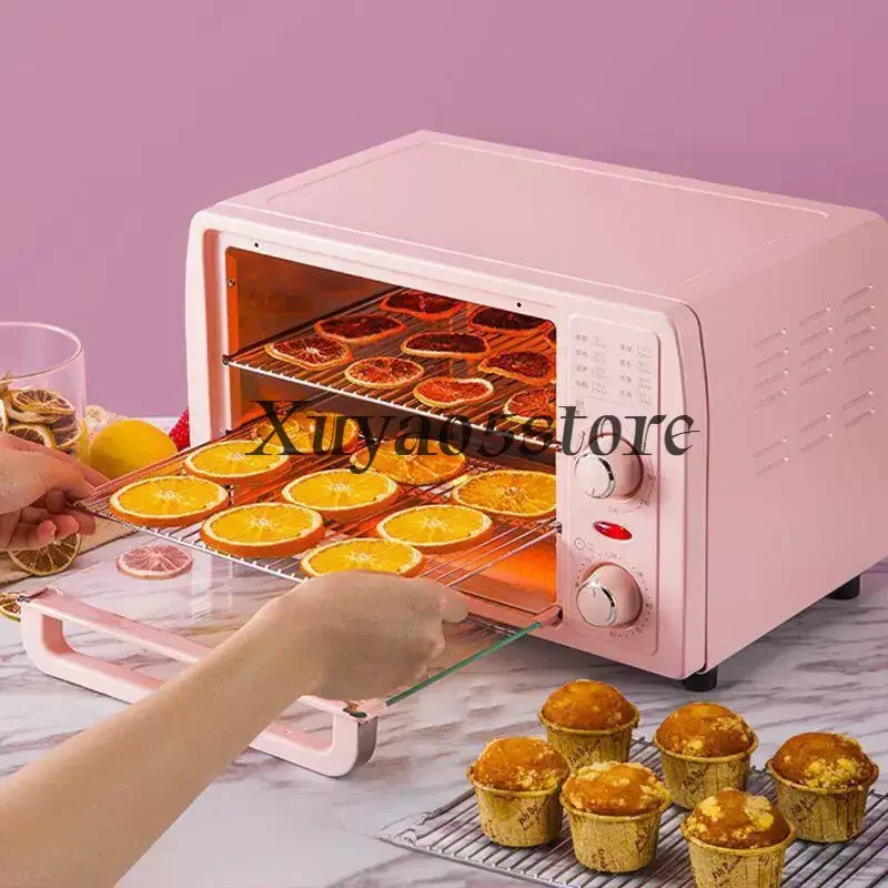 Household electric oven multi-functional baking large oven girl powder fresh green