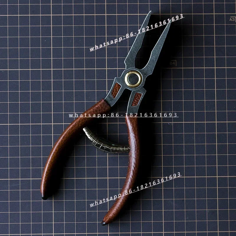 2026GOOD High Hardness Flat-mouth Pliers, Leather Edge Trace Finishing, Piping Flip Bag And Edge Bone Clamp Pliers