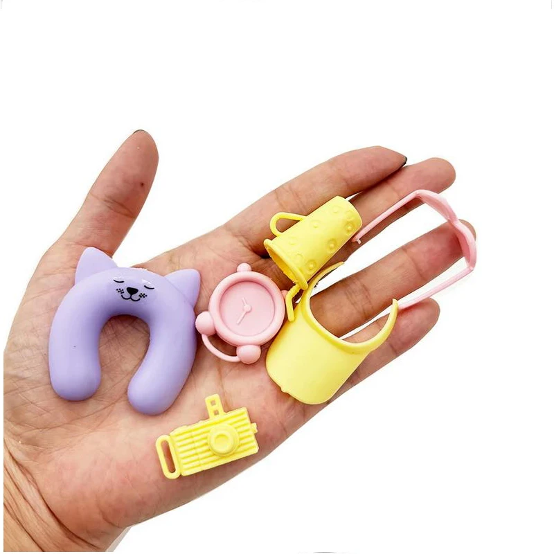 Accessoires de poupée, valise à bagages, Mini accessoires de voyage en plastique avec 10 paires de chaussures pour lunettes BJD de 11.5 pouces et 29cm, jouet