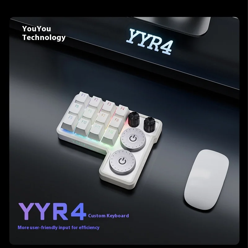 Yyr4 Custom Mechanical Keypad With Customizable Shortcut Keys, Suitable For Photo Editors, Illustrators, Designers, And Painters