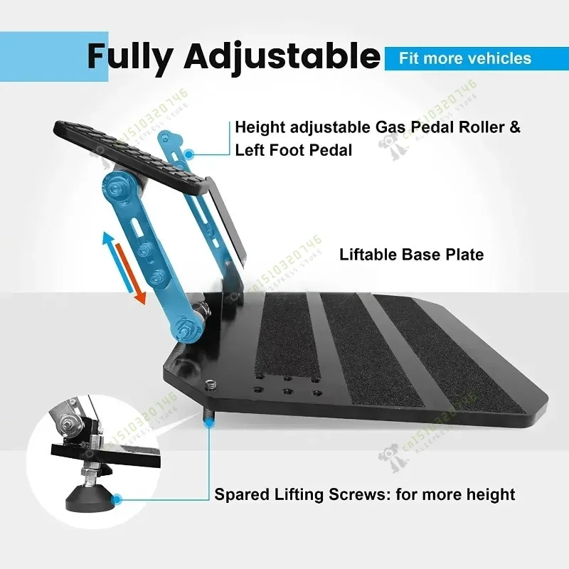 Portable Left Foot Accelerator Gas Pedal LFGP Drive Assist for Handicap Disabled Injured Stroke Drivers