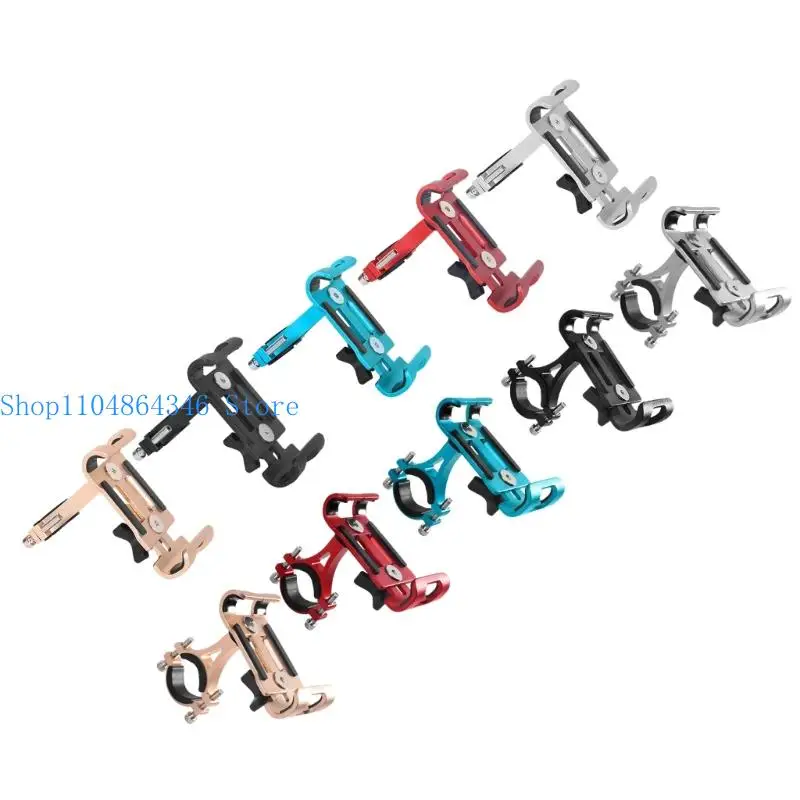 5asd Strong Aluminum Bike Phone Mount Shockproof Design Holder Universal Fit For Cycling & Outdoor Adventures