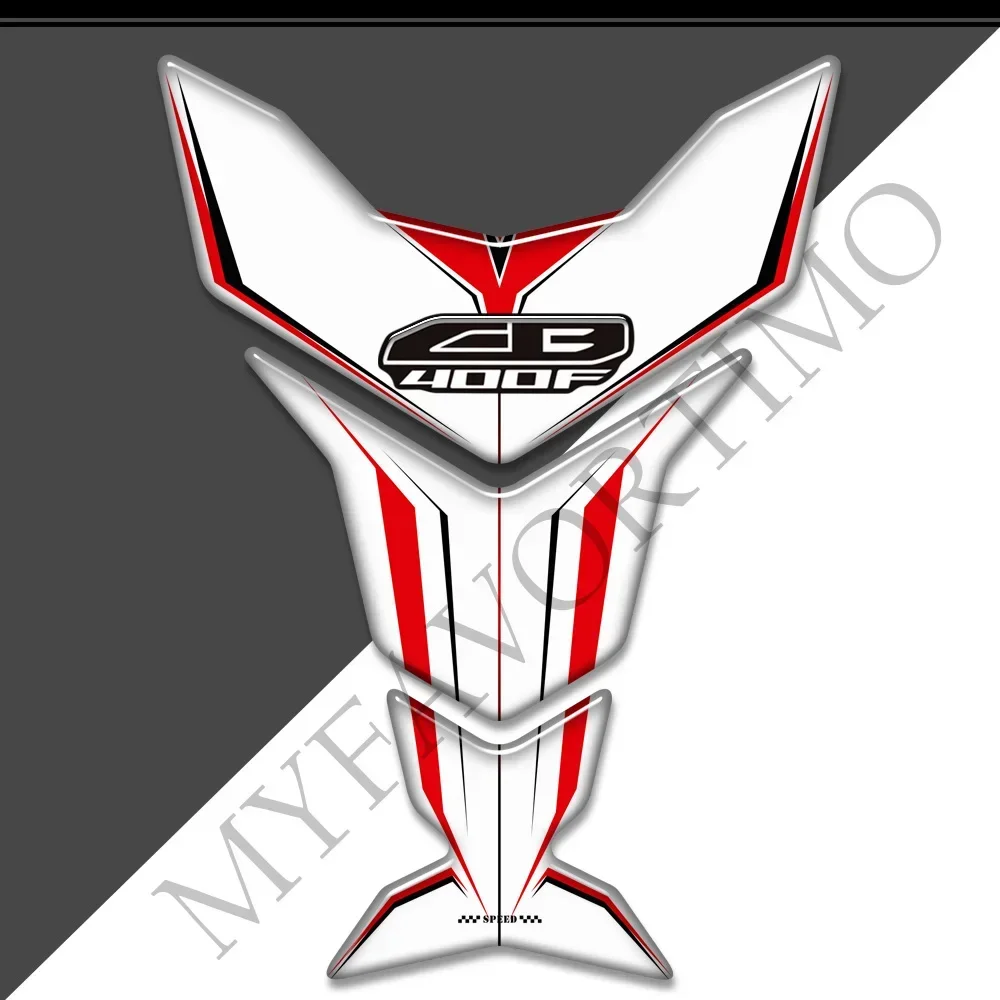 

Motorcycle For Honda CB400F CB 400F 400 F Gas Fuel Oil Kit Knee Fish Bone Emblem Logo 3D Stickers Decals Protector Tank Pad