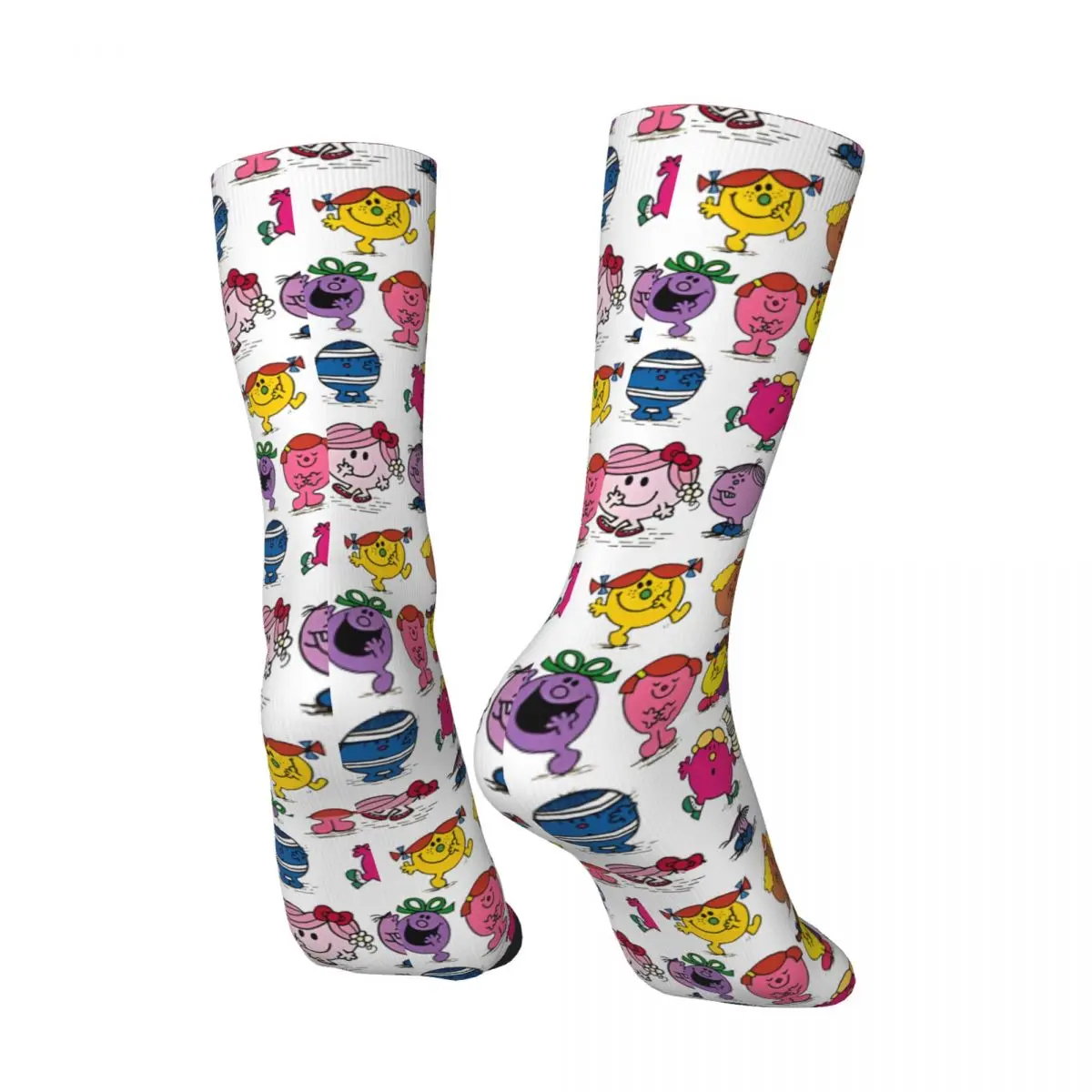 Hip Hop Retro Together calzini a compressione da uomo pazzi Unisex L-Little Miss Harajuku Pattern stampato divertente novità Happy Crew Sock