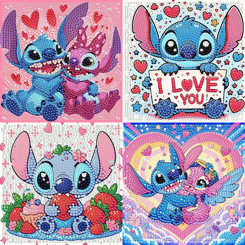 Anime dos desenhos animados diamante adesivo infantil artesanal diy com moldura de cristal diamante desenho brinquedo presente