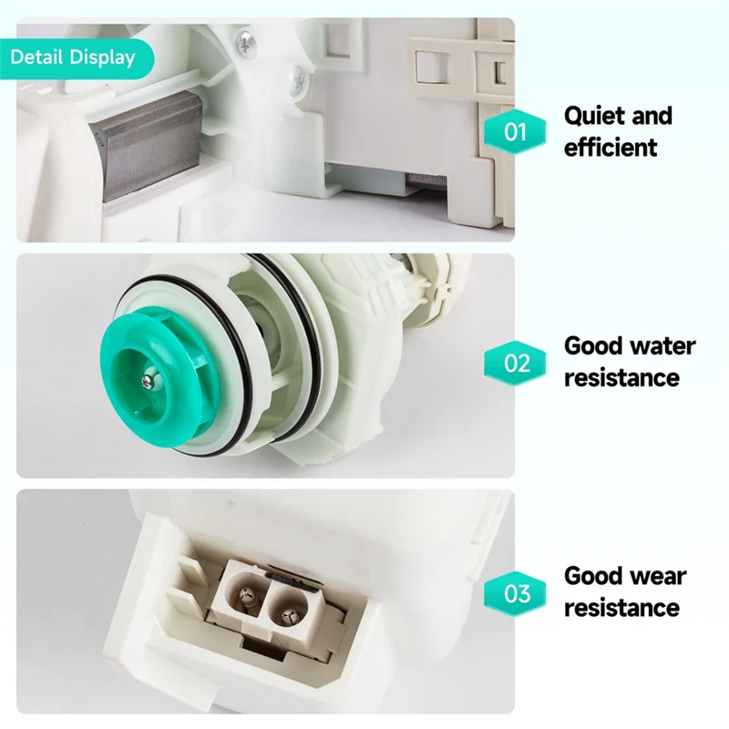 لماذا-مجموعة مضخة ومحرك لغسالة الأطباق 5304519906 AP6840161 لـ Frigidaire White-Westinghouse PS12712308 EAP12712308