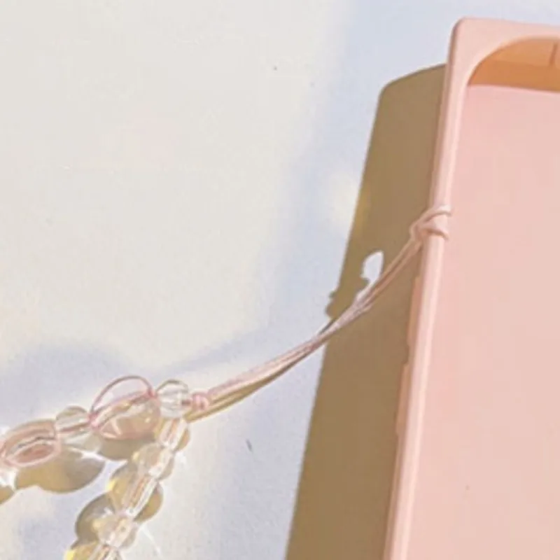 

Cellphone Lanyard Korean Pink Bear Butterfly Flower Phone Strap Charm Chain Knot Keychain Woman Girl Bag Camera Pendant For Case