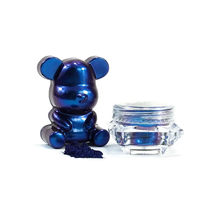 Polvos que cambian de Color púrpura a azul, polvos de pigmento camaleón para pintura de coche, resina epoxi N61