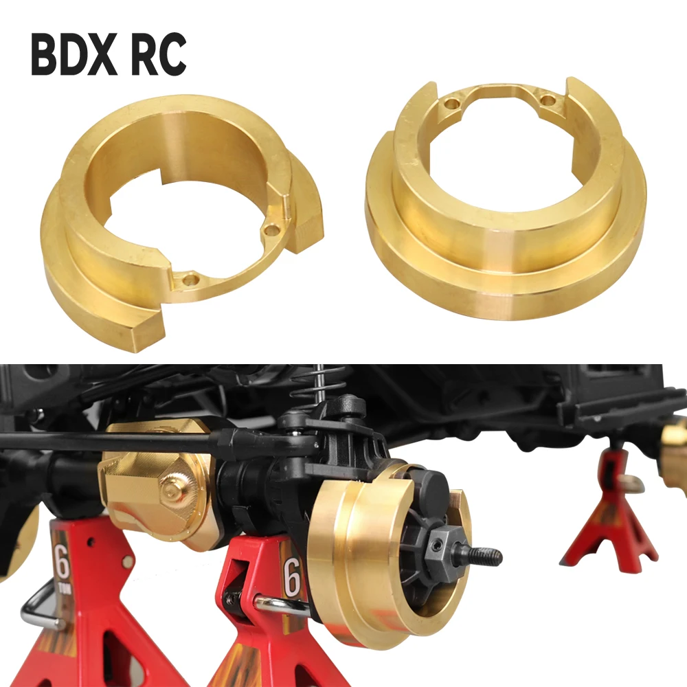 BDXRC 2PCS 1/10 RC Simulation Climbing Car TRX-4 TRX4 TRX6 G500 Brass Weight Balance Heavy Copper Weight Upgrade Part