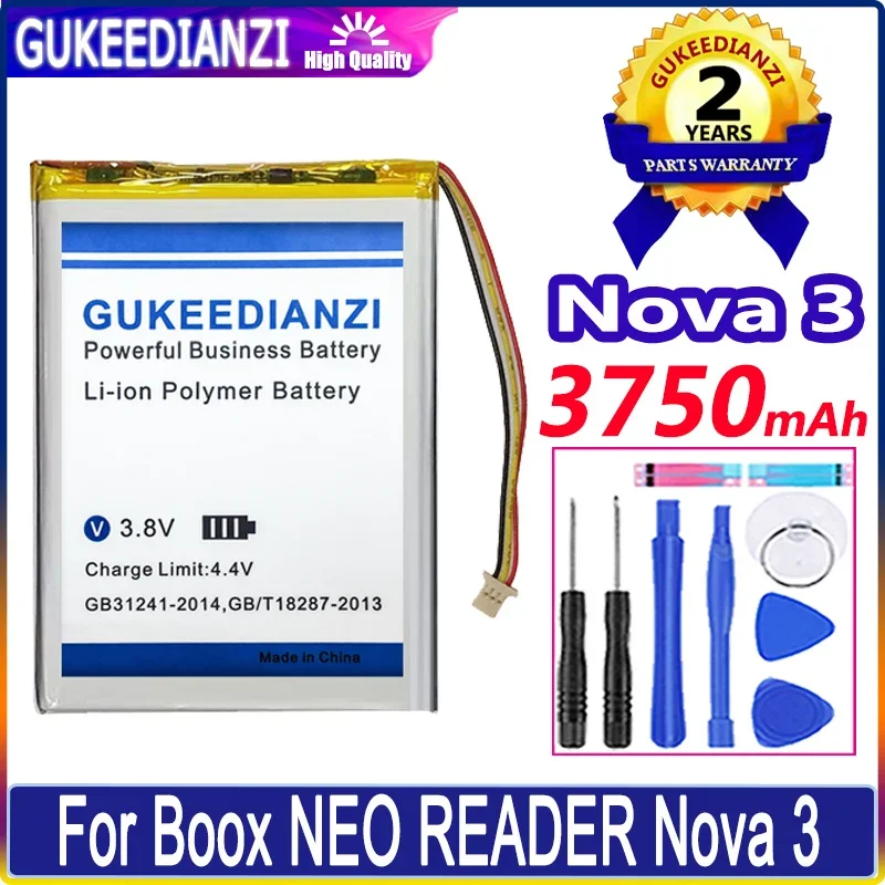 3750mAh E-Book Reader Battery for Boox NEO READER Nova 3, Nova3, Nova 3