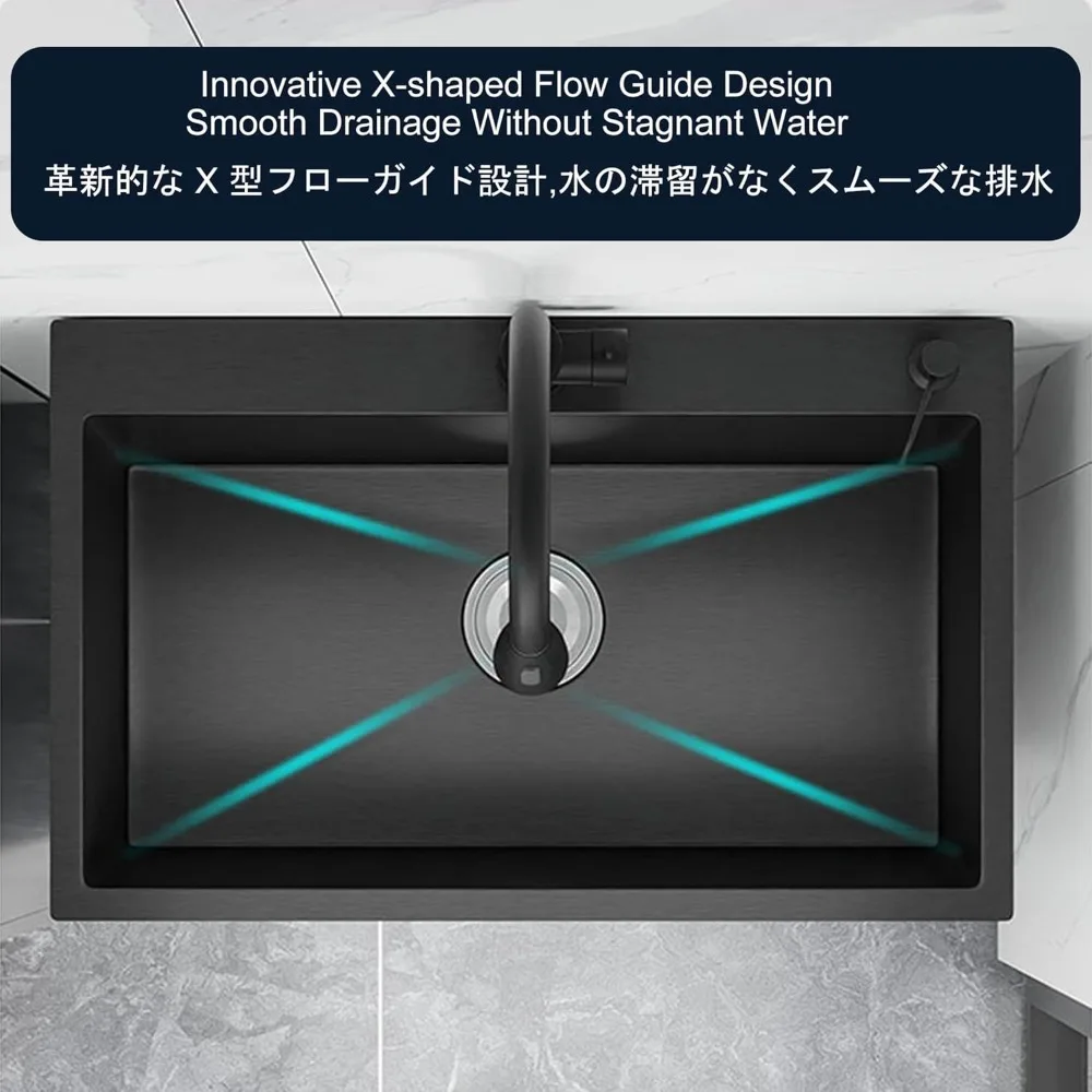 "Mueble d'évier utilitaire en acier inoxydable – Cuisine, salle de bain, lessive et usage commercial, base d'évier multi-espace"