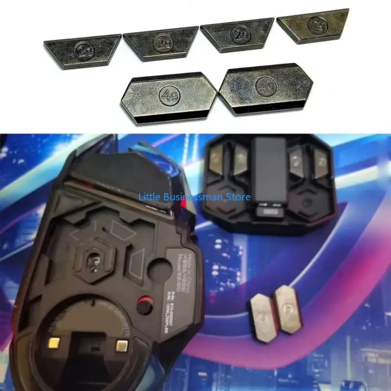 Desktop-Maussteuerungs-Tuning-Set mit Metallgewichten, Sechs-Gewicht-Balance-Zubehör für den Gaming-Einsatz, Büroroutinen und – Detail 9