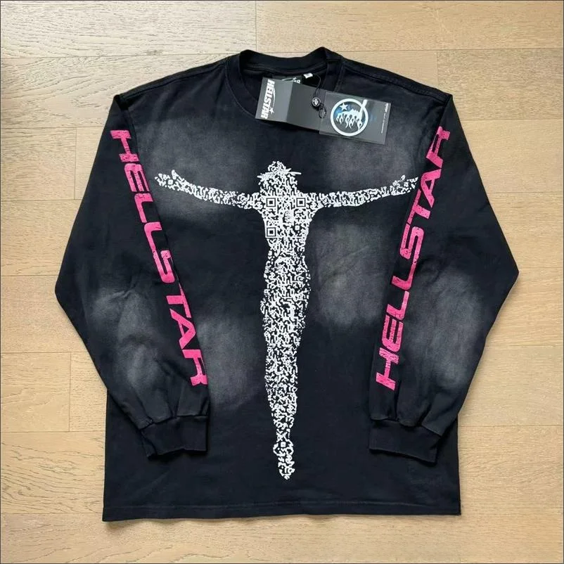 

Waed Vintage round Ne Long Sve T-irt ex Couples High Street Sle Cotton Breathable Casual Print Tee