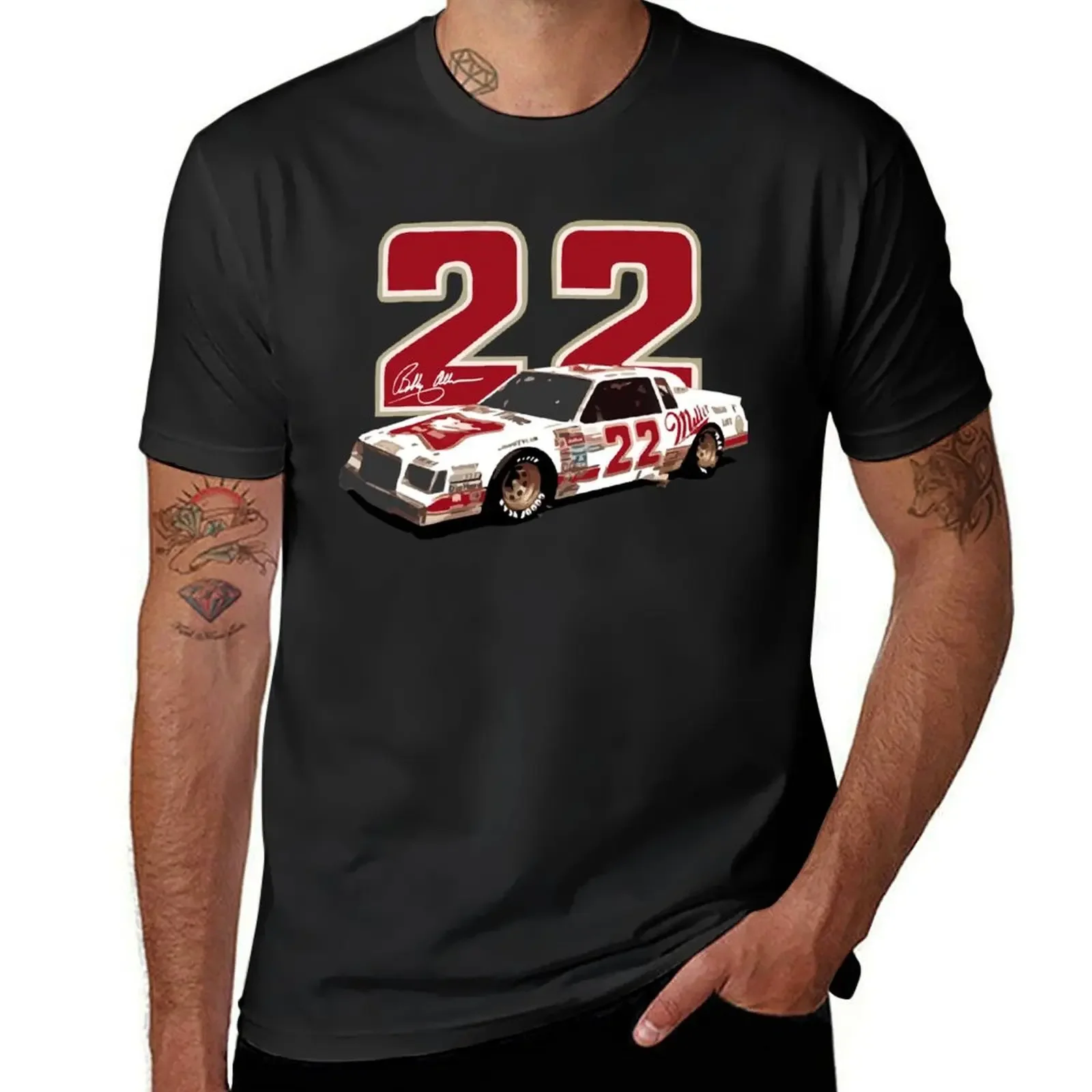 

Bobby Allison 1983 Retro Stock Car T-Shirt graphics kawaii clothes cotton t shirt men