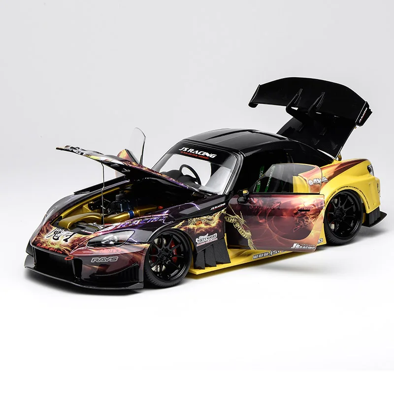 MOTORHELIX escala 1/18 modelo fundido a presión Honda S2000 2013 modelo de coche de Metal coche deportivo decoración estática colección de regalos de vacaciones