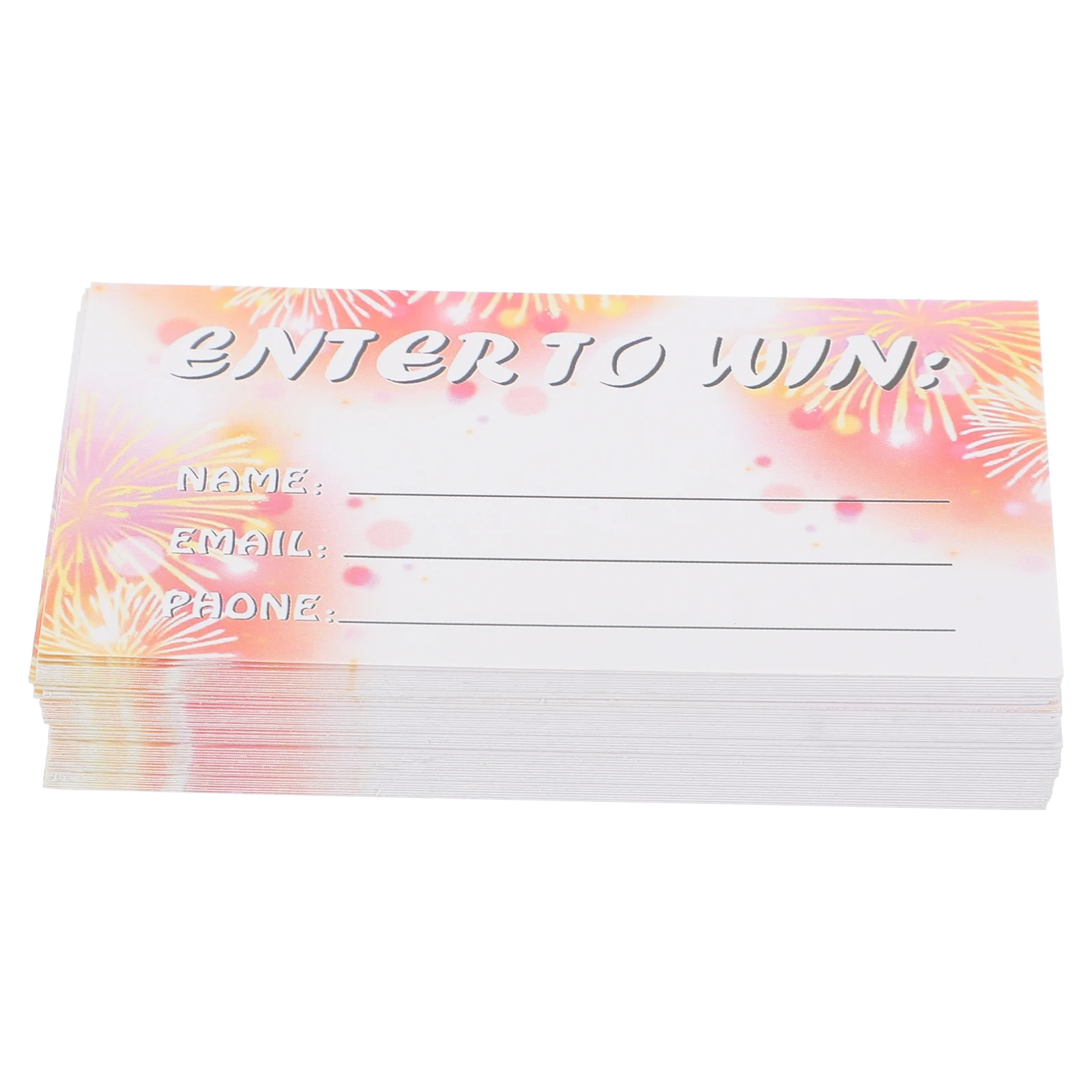 

100 Sheets Blank Ballots Cards Raffle Ticket Sheets Voting Tickets Multi-use Entry Form Game Party Home Supplies