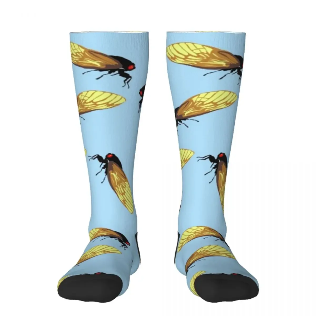 Cicadas All Over Socks custom sports loose soccer anti-slip luxury Socks Women's Men's