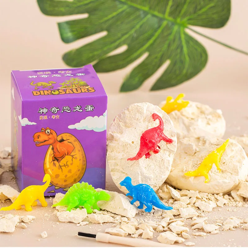 5Pcs Educational Dinosaur Egg Archaeological Dig Assembly Model Toys for Kids Birthday Party Favors Pinata Fillers School Reward