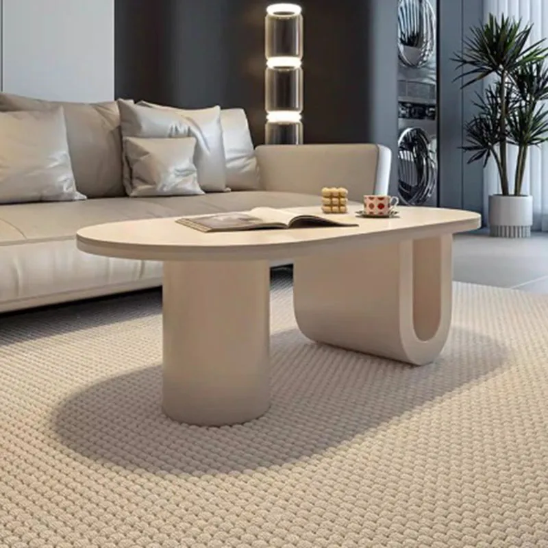 White Cream Coffee Table Vintage Vintage Standing Space Saving Writing Side Table Computer Kaffee Tische Ornaments Home Decor