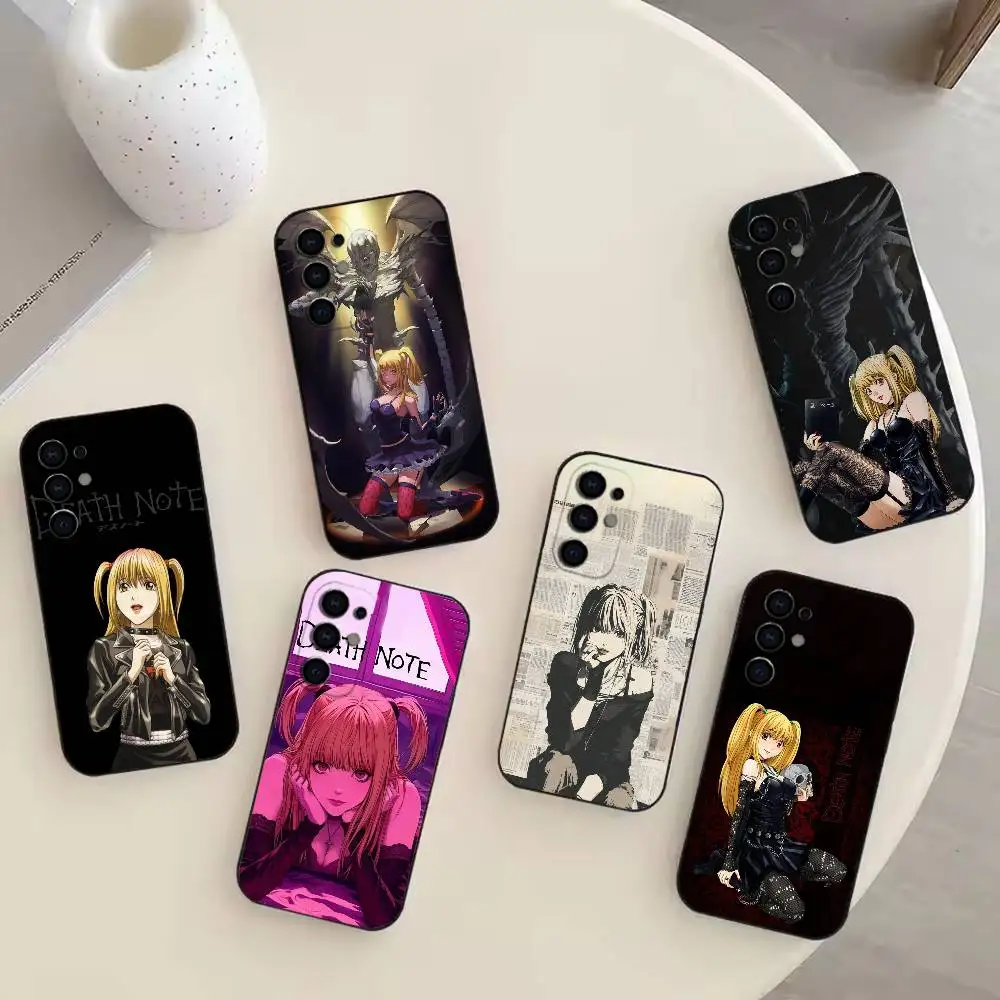 

m-Misa D-Death N-Note Phone Case For Samsung S25,S24,S21,S22,S23,S30,Ultra,S20,Plus,Fe,Note,10,9,5G Black Cover