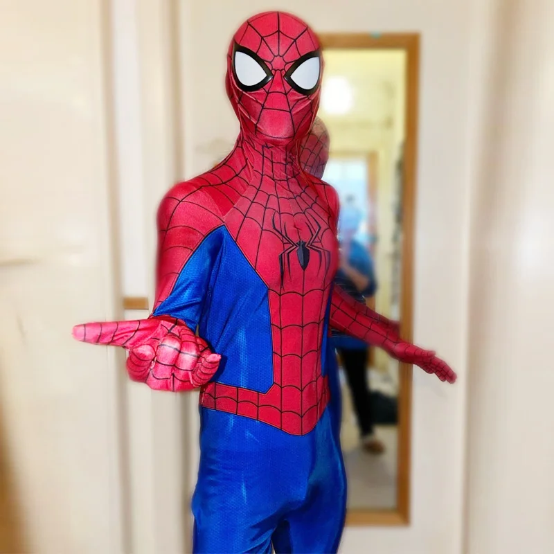 Spiderman Cosplay Traje para o Halloween, Sem Caminho Para Casa, Ternos Clássicos Terminando, Traje De Aranha, Roupas De Spandex, Super-herói, Bodysuits Zentai