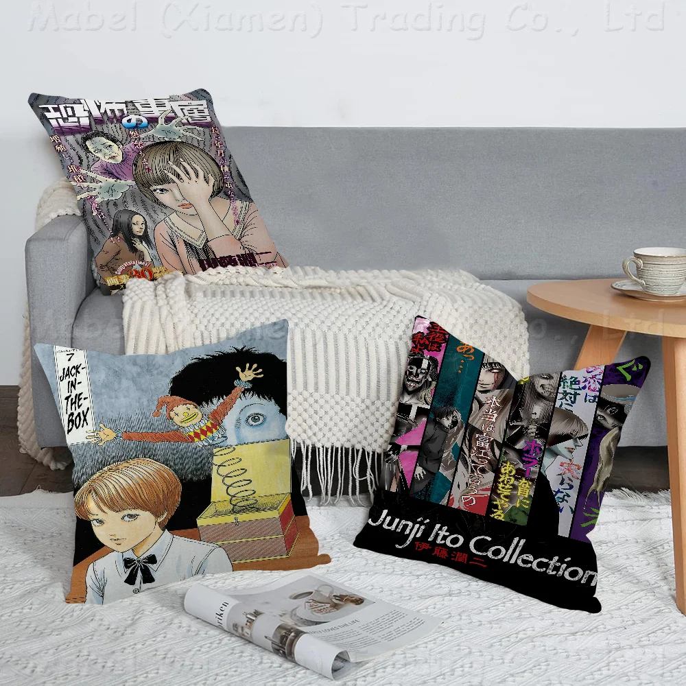 

Junji Ito Anime Pillow Cover For Bedroom Room And Living Room Sofa Decorative Cushion Cover