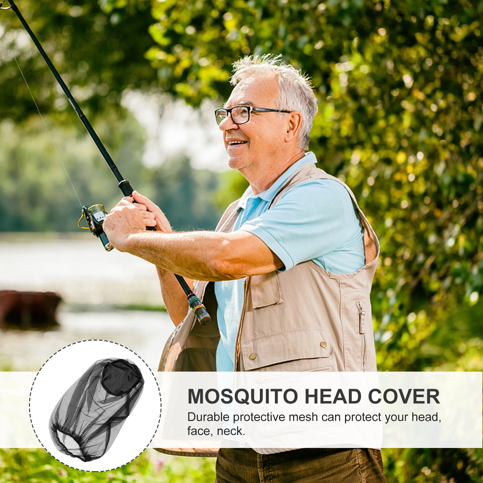 

2Pcs Outdoor Mesh Protection Hat Heavy-Duty Beekeeping Net Veil for Fishing Hunting Hiking Travel Use Beekeeping Hat