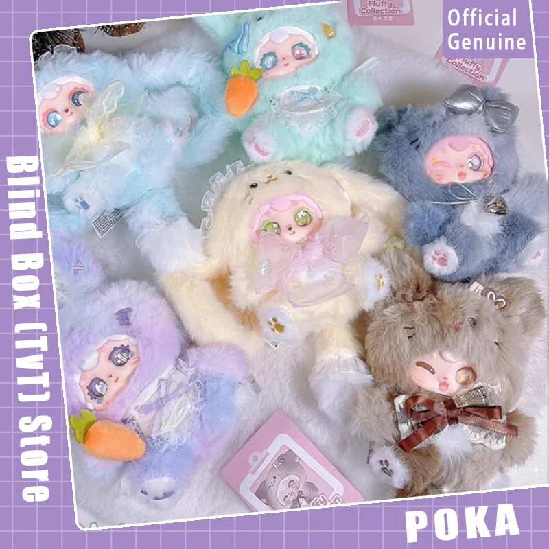 

New Poka x Lucky Deernai Fluffy Collection Series Blind Box Cute Vinyl Doll Ornament Decor Birthday Girl Gift Toy Pendant