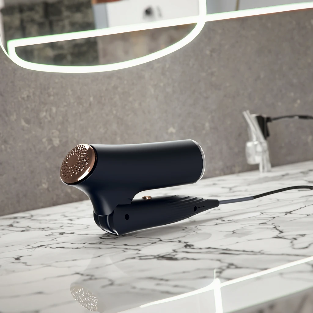 

1600W High Speed Wireless Hair Dryer Diffusers with Foldables AC Motor Ion Features Hot Heat Settings Electric for Household Use