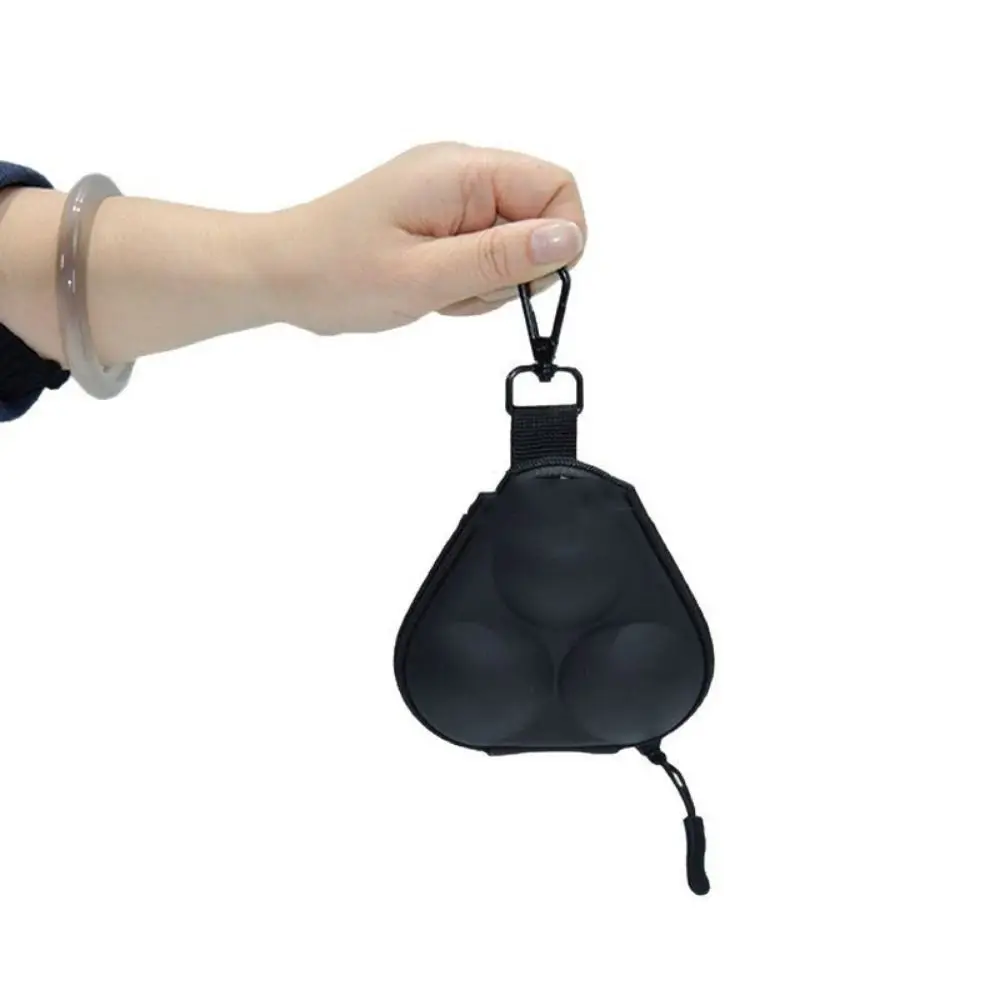 Retro EVA Golf Ball Storage Bag Detachable Waterproof Small Golfs Pouch Leak-proof Portable Golf Ball Storage Case Travel