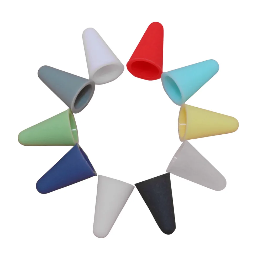 10Pcs Silicone Stylus Pen Protective Cover Stylus Tip For Office Worker Pencil Nib Cap Non Magnetic Noise Free