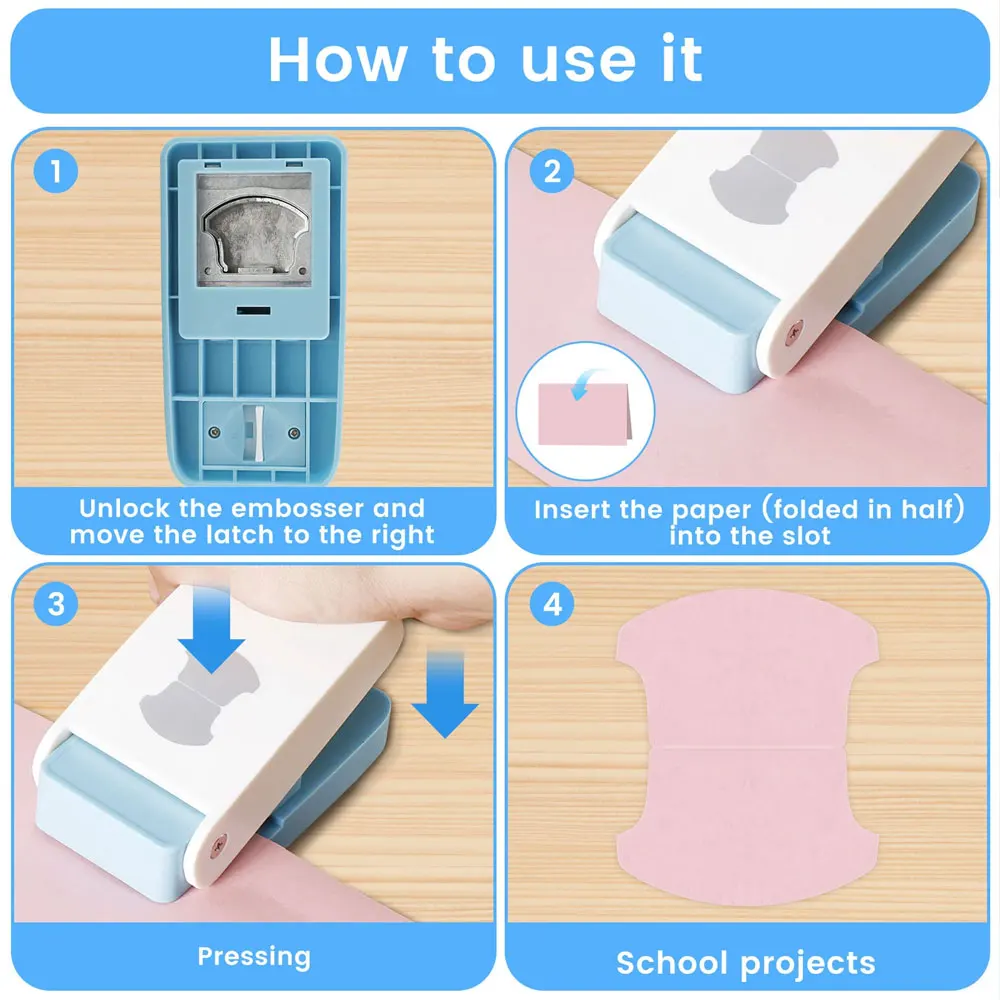 1 szt. ręczny dziurkacz do etykiet, okrągły dziurkacz do etykiet, płaski dziurkacz do etykiet, ręcznie robione zakładki i notatniki DIY.