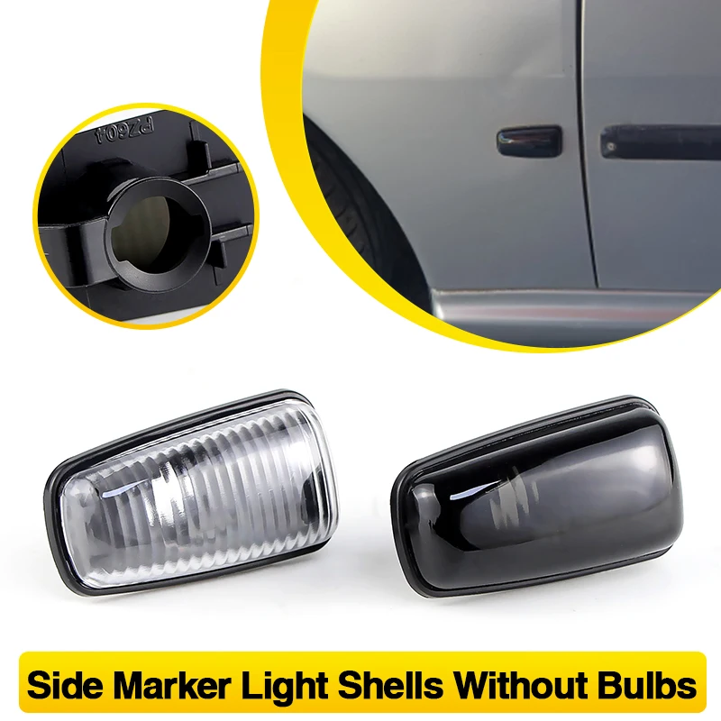 2PCS For Peugeot 306 106 406 806 For Citroen Berlingo XM ZX Xsara Xantia Break No Bulbs Fender Side Marker Light Covers Housing