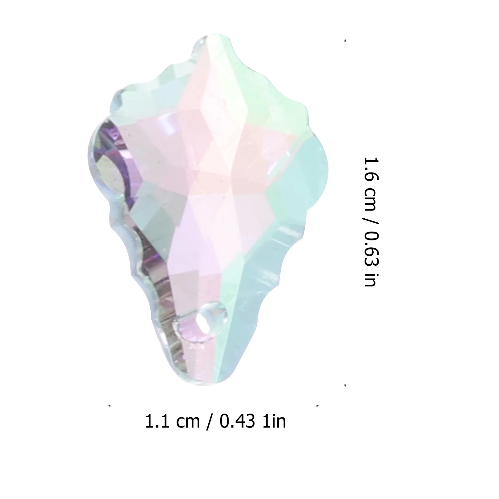 12 قطعة كريستال مابل ليف المعلقات معلقة المنشور للنوافذ Diy بها بنفسك الشمس الماسكون ديكور حديقة المنزل شجرة عيد الميلاد حلية مجوهرات #2