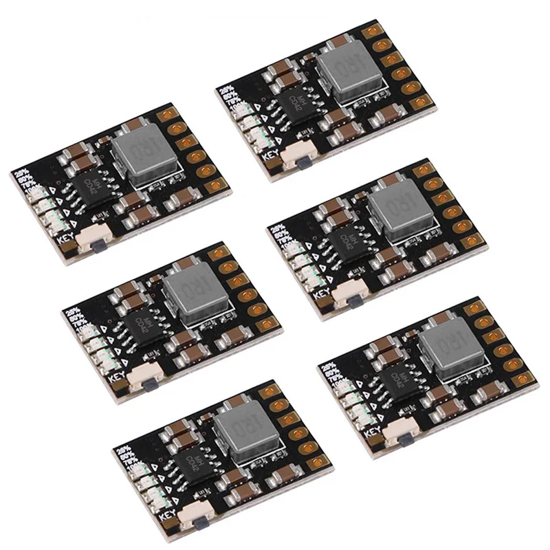 6Pcs 2A 5V Charge Discharge Integrated Module 3.7V 4.2V For 18650 Lithium Battery Charging Boost Mobile Power Protection