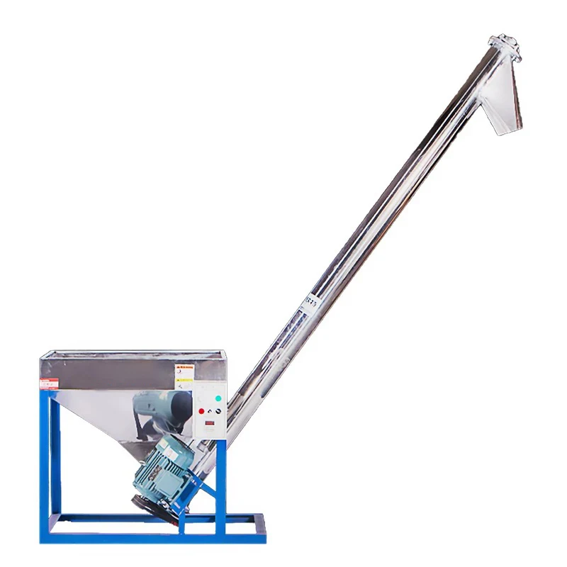 

Vertical Feeder Hoist Screw Feeding Rice Powder Granules Plastic Stainless Steel Screw Conveyor for Plastic Powder Customized
