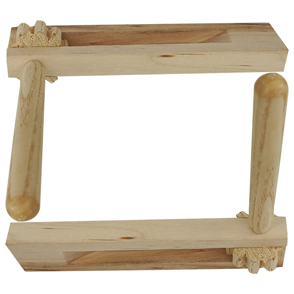 4 قطع من صانعات الضوضاء الخشبية للتعليم المبكر، صنجات دوارة آمنة وسهلة الاستخدام لزيادة الفائدة #1