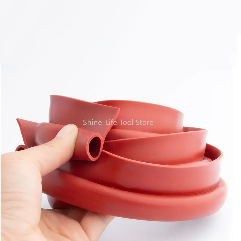 High and Low Temperature Resistant P Type Red Silicone Strip Oven Refrigerator Door Window Silicone Rubber Sealing Strip view 4