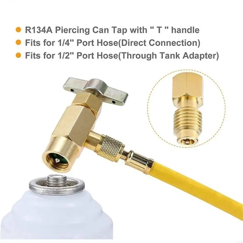 Praktis R134A Pengisian Katup AC Valves Safety Refrigerants Valves Metal AC